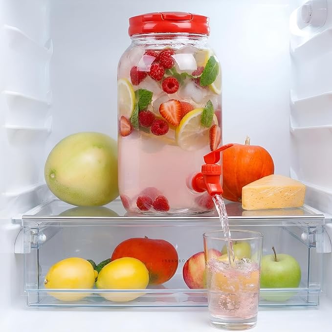 Havawish 2 Pcs 1 Gallon Plastic Beverage Dispenser - Image 4