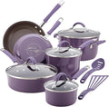 Rachael Ray Cucina Nonstick Cookware Pots and Pans Set, 12 Piece, Lavender by RachaelRayKitchenware