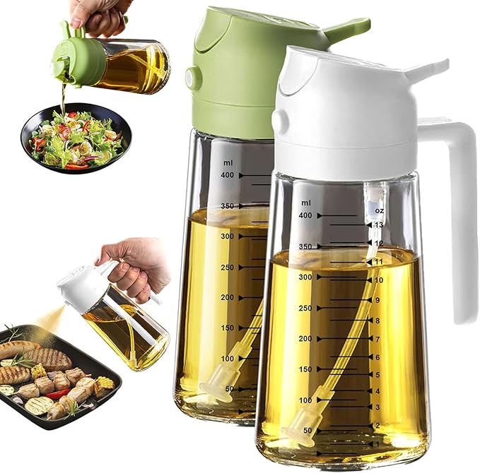TrendPlain 16oz/470ml Glass Olive Oil Sprayer by TrendPlain
