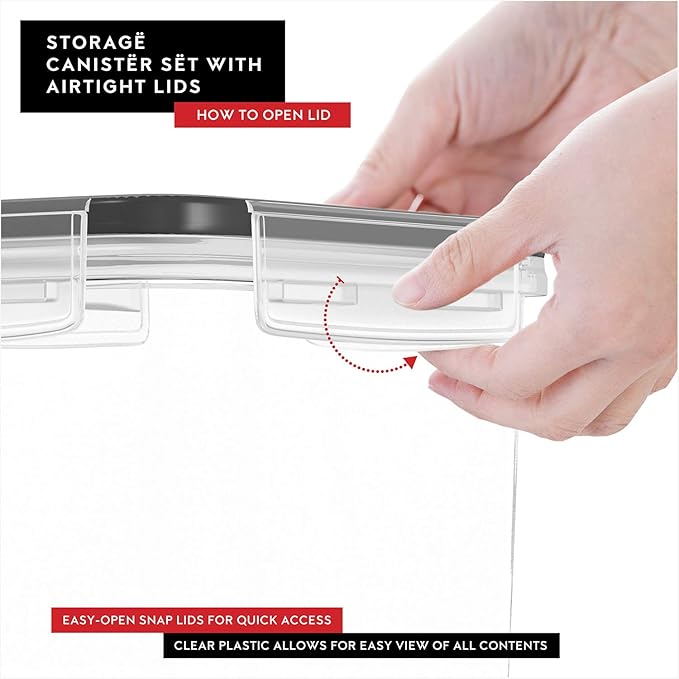 DWËLLZA KITCHEN Airtight Food Storage Container Set - Image 5