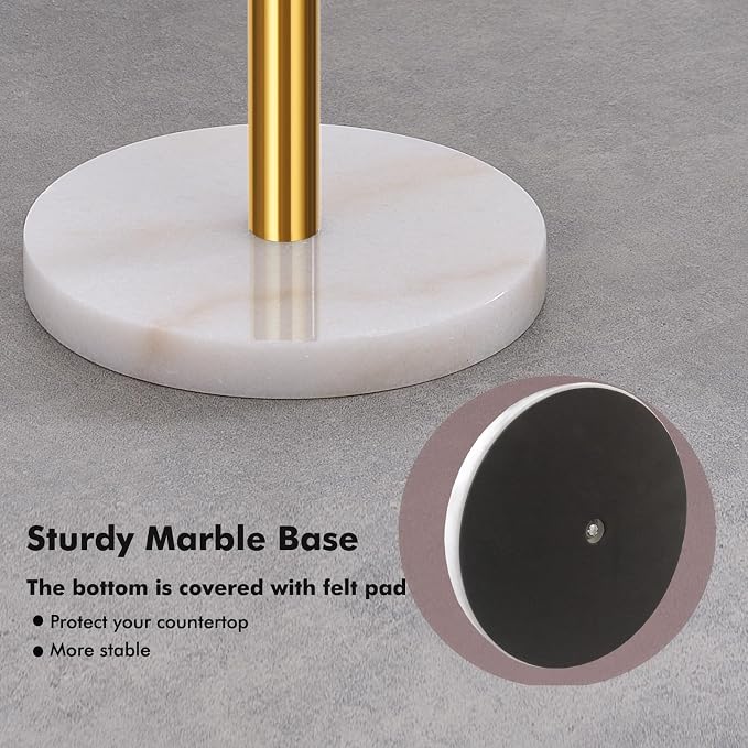 Gold Paper Towel Holder Countertop, - Image 3