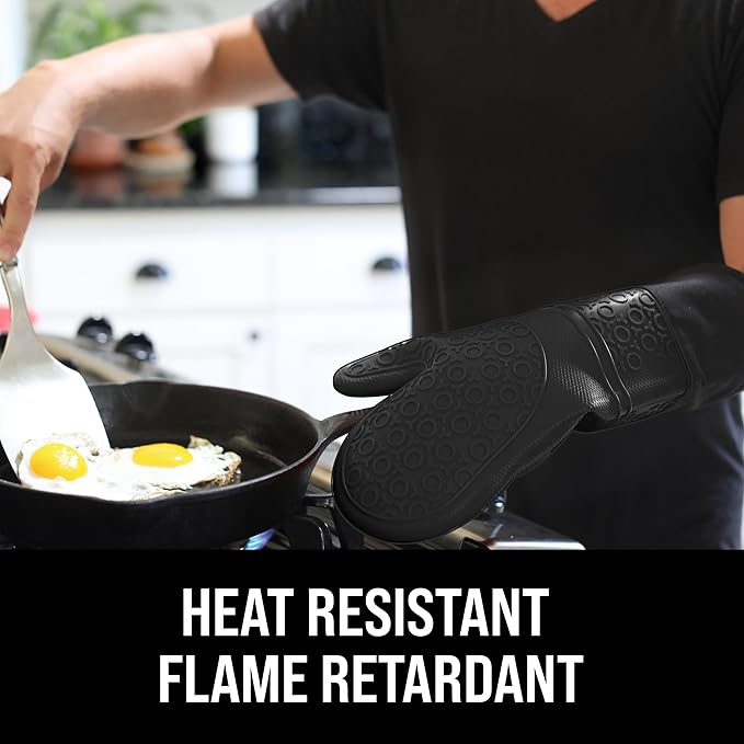 BPA-Free Silicone Oven Mitts Ultra Heat Resistant up to 500°F - Image 3