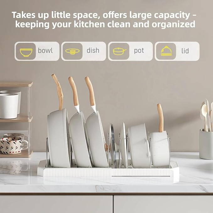 Expandable Pot and Pan Organizer Rack - Image 3