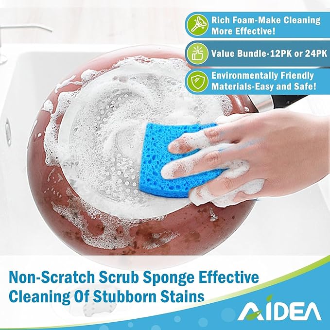 AIDEA Non Scratch Scrub Sponge, Sponges - Image 5
