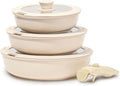 ESLITE LIFE Nonstick Ceramic Frying Pans Skillets Set by ESLITELIFE