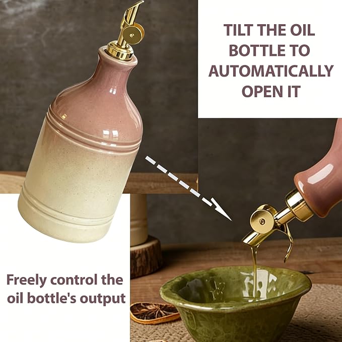 Ceramic Olive Oil Dispenser Bottle - Image 5