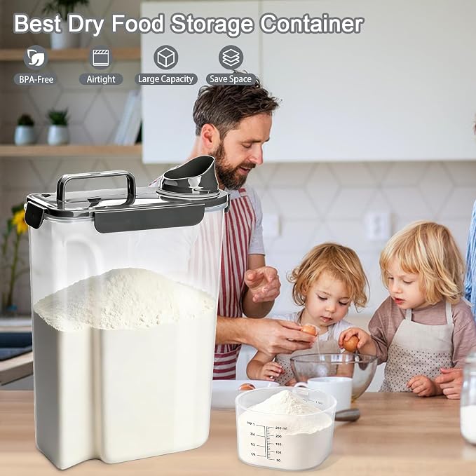 Komzon Rice Storage Containers, Airtight Cereal Containers Storage, BPA Free - Image 4
