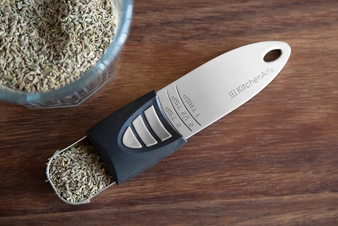 KitchenArt Stainless Steel Pro Sliding Adjust-A-Tablespoon and Teaspoon - Image 3