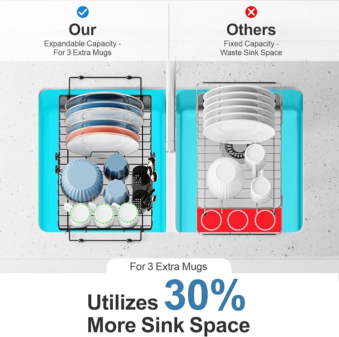 iSPECLE Expandable Dish Drying Rack - Image 7