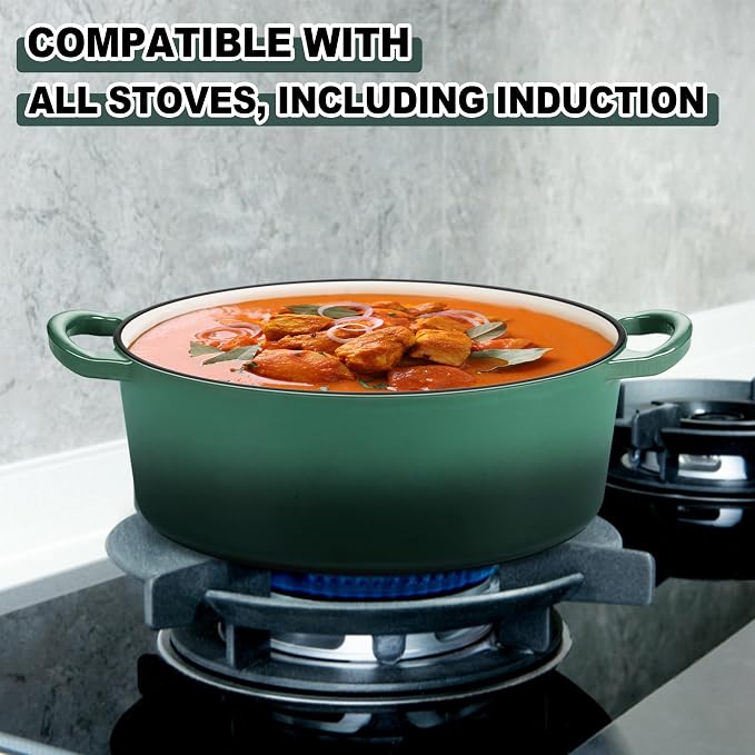 E-far 7QT Oval Dutch Oven Pot - Image 4