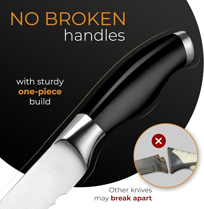 Orblue Serrated Bread Knife Ultra-Sharp Stainless Steel Professional Grade - Image 3