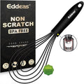 Flat Whisk, EDDEAS Silicone Gravy Whisk by Eddeas
