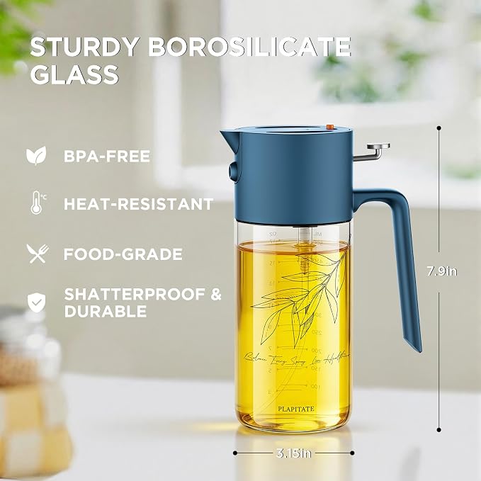 PLAPITATE 2Pcs 17oz Premium Olive Oil Sprayer - Image 8