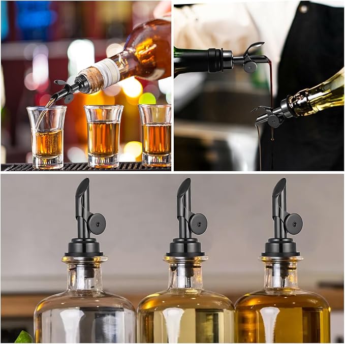 2 PCS Oil Dispenser Spout, Oil Spout, Liquor Bottle Pourers, Weighted Stainless - Image 6