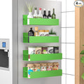 HuggieGems 4 Pack Magnetic Spice Storage Rack Organizer by HuggieGems