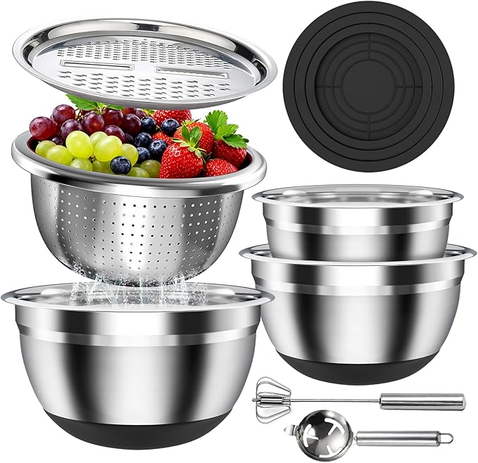 Stainless Steel Mixing Bowls Set by ENVTEK