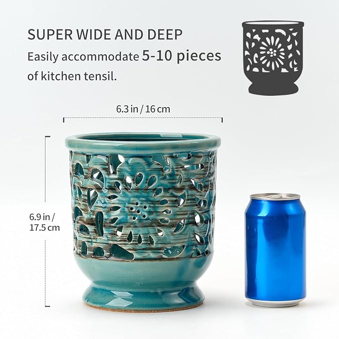 Farmhouse Kitchen Utensil Holder - Image 3