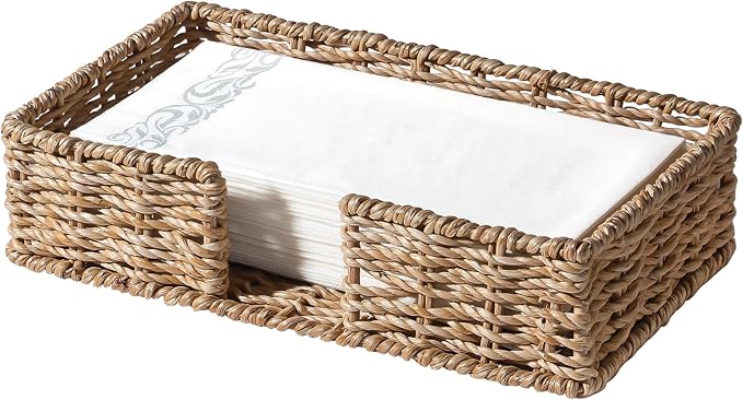Kordory Seagrass Disposable Guest Towel Holder Tray by Kordory