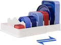 SWOMMOLY Expandable Food Storage Container Lid Organizer, Includes 6 Adjustable by SWOMMOLY