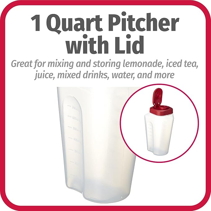 GoodCook 1 Quart Bottle – BPA Free Mixing Pitcher - Image 4