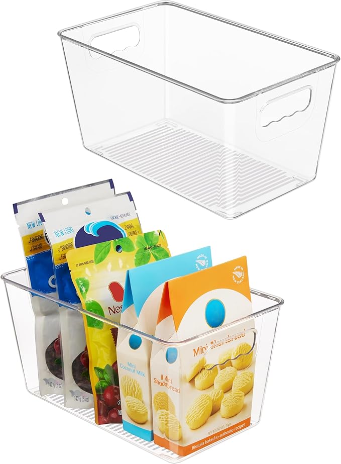 Vtopmart Clear Plastic Storage Bins, Countertops, Freezer Organization and by Vtopmart