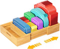 Kiasthome Expandable Bamboo Lid Organizers Inside Cabinet, Kitchen Cabinet by KiasthomeModernFurniture