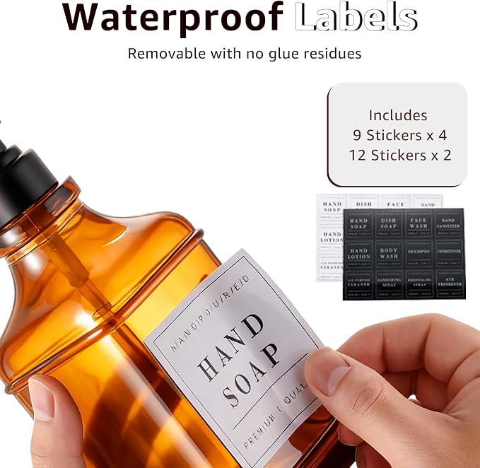 Amber Glass Soap Dispenser - Image 5
