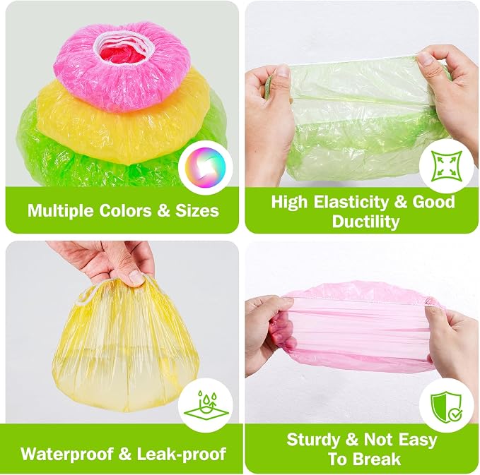 Mwellewm Bowl Covers Plastic Elastic Wrap - Image 6