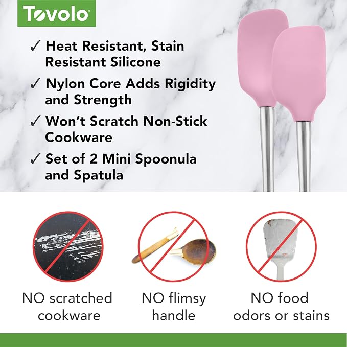 Tovolo Flex Core Silicone Spatula Spoonula Set of 2 - Image 3