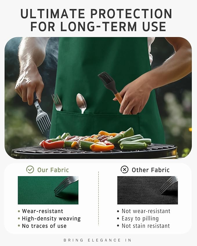 Syntus Chef Apron for Men Women Kitchen Cooking Apron - Image 6