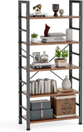 DUMOS 5 Tiers Bookshelf, Classical Modern Book Shelf, Tall Display Shelves in by DumosLifestyle