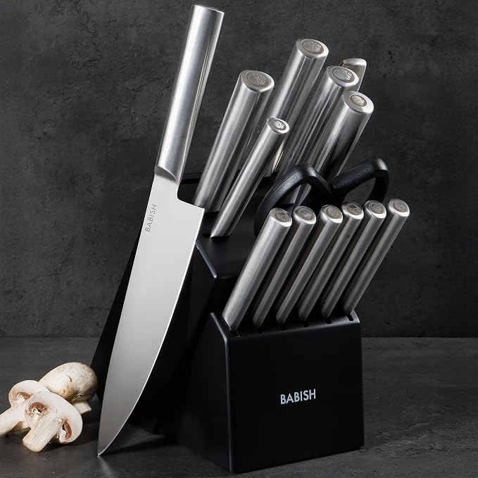 Babish High-Carbon 1.4116 German Steel 15 Piece Full Tang Forged Cutlery - Image 10