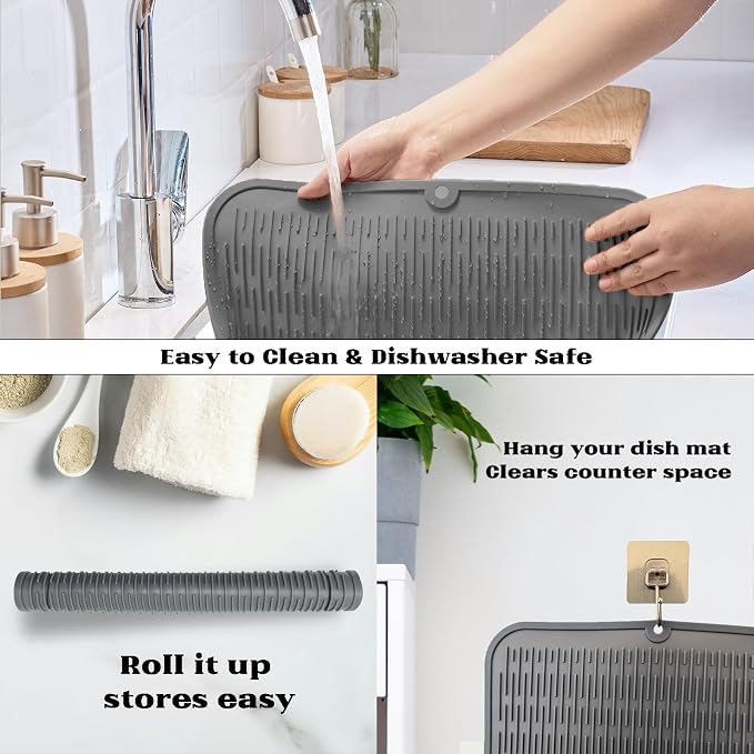 ZLR Large Silicone Dish Drying Mat - Image 4