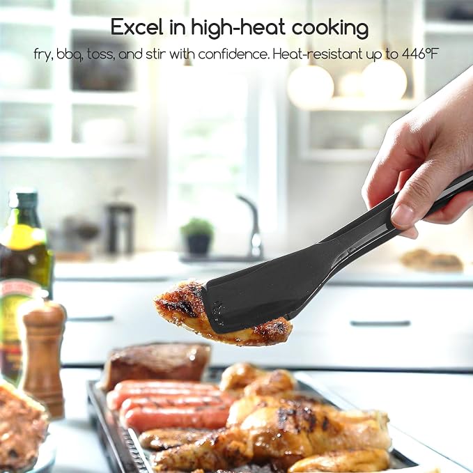 SOLEADER 11 Inch Silicone Tongs - Image 4