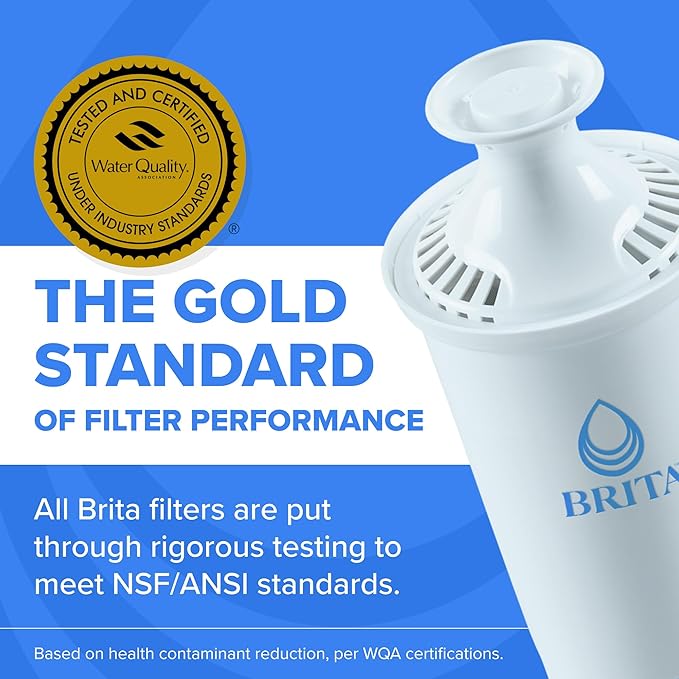 Brita 10 Cup Water Filter Pitcher, Copper and More, Includes 1 Brita Plus Filter - Image 6