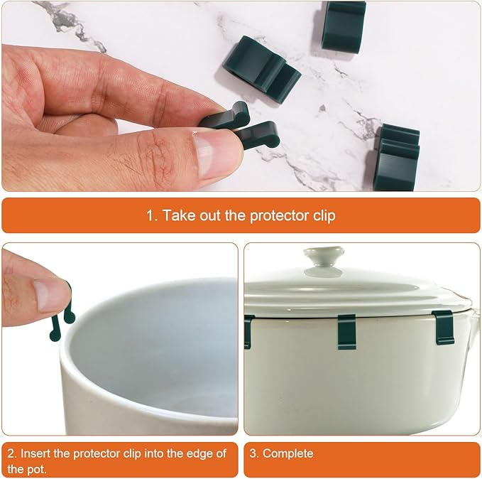12pcs Dutch Oven Lid Protector Clips, Cookware Protectors - Image 5