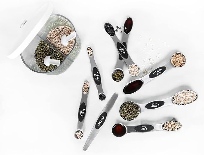 Magnetic Measuring Spoons Set Stainless Steel - Image 8