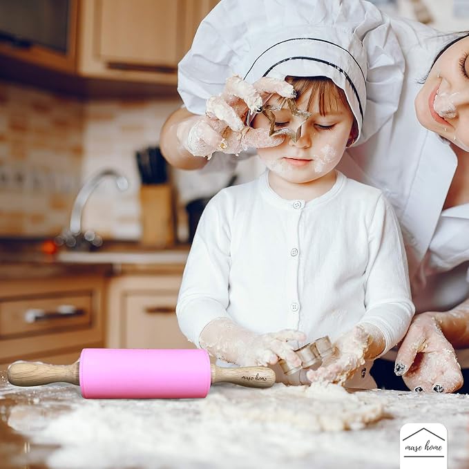 Mini Silicone Rolling Pin for Kids Baking – | Ideal for Toddlers, Cookies & - Image 3