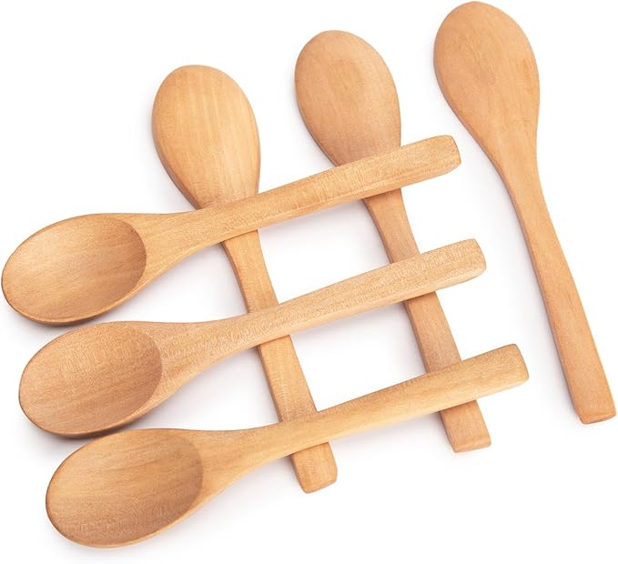 HANSGO Small Wooden Spoons, 6 Inches by HansGo