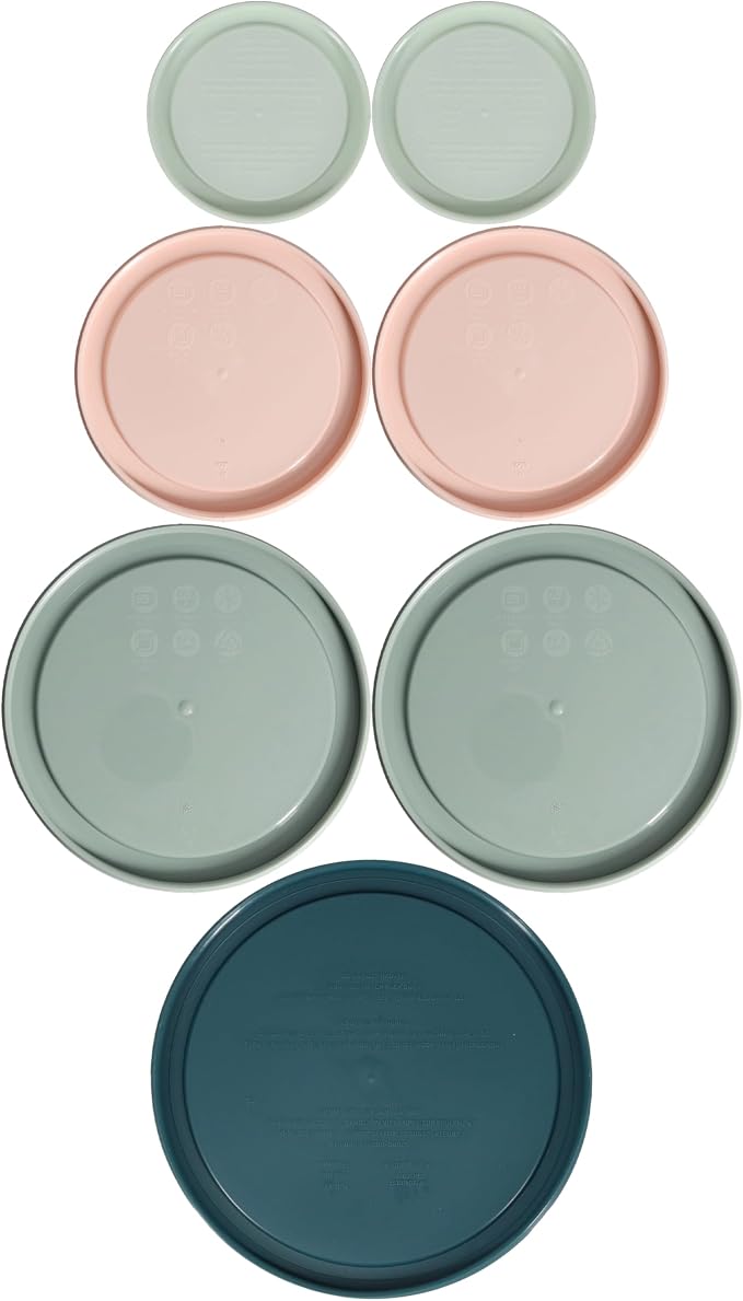Pyrex 7202-PC 1 Cup White Mint, 7200-PC 2 Cup Rosewater Pink, 7201-PC 4 Cup - Image 2