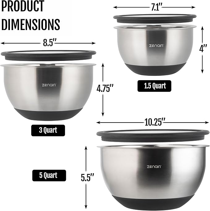 Premium Quality Stainless Steel Mixing Bowls - Image 2