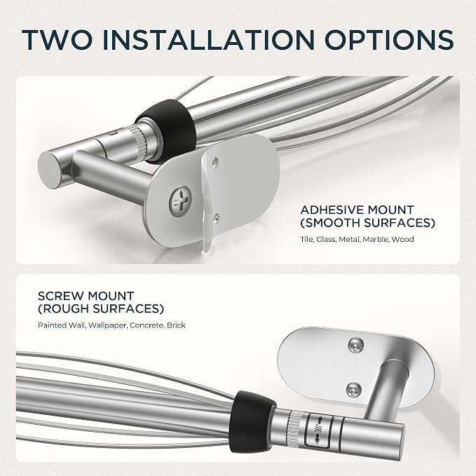 FORIOUS Paper Towel Holder Under Cabinet, One Hand Operable - Image 7