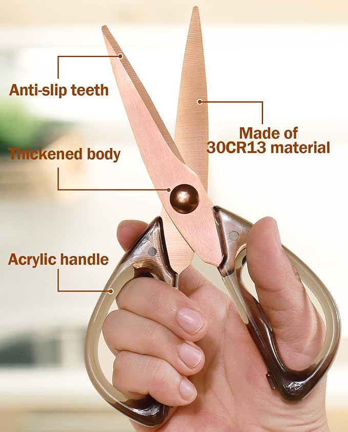 Kitchen Scissors All Purpose, ARCHIKING Kitchen Shears Cooking Scissor - Image 3