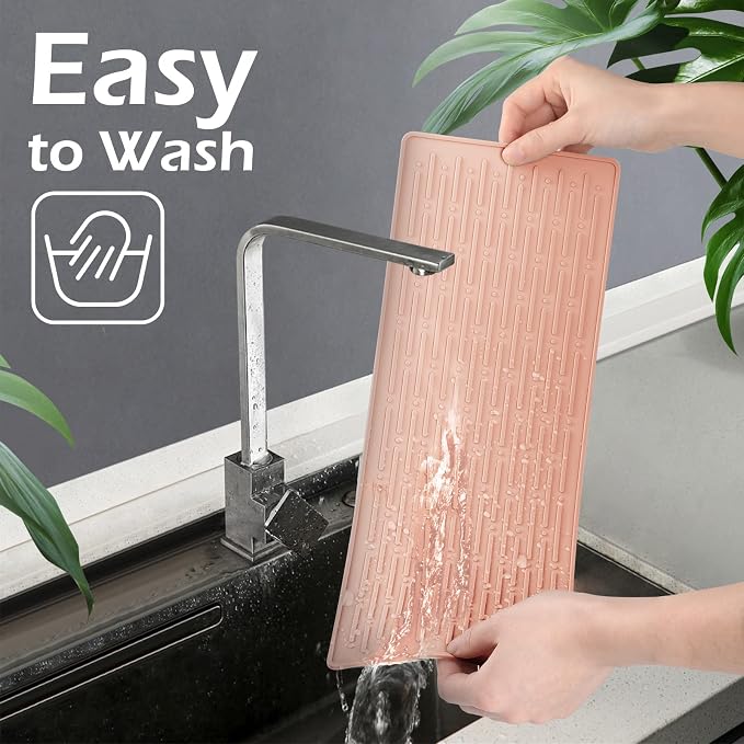 GeeRic Dish Drying Mats, Heat-resistant Silicone Mat - Image 4