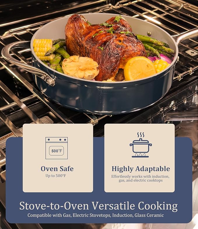 CookinCraze 4.5qt Ceramic Dutch Oven Pot - Image 6