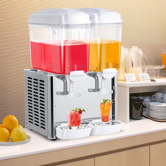 ROVSUN 9.6 Gallon/36L Commercial Beverage Dispenser Drink Dispenser, 18L X 2 - Image 8