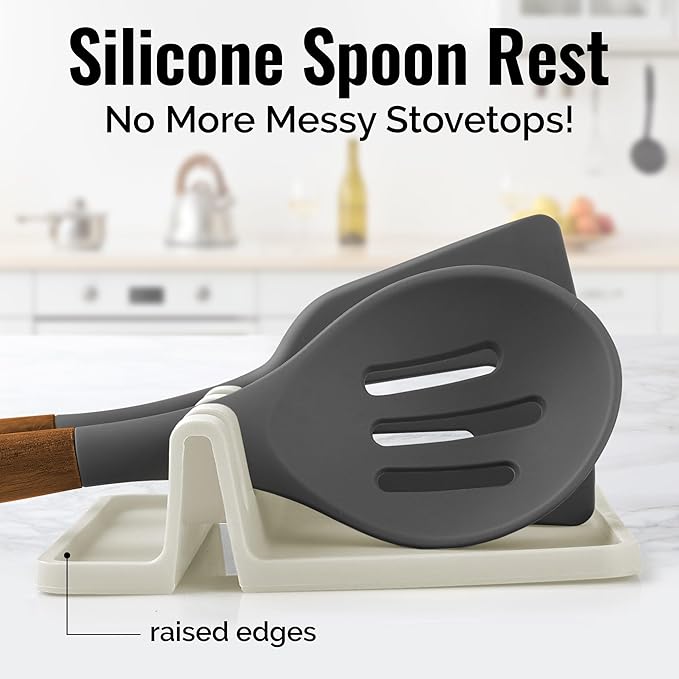 Zulay Kitchen Silicone Utensil Rest - Image 2