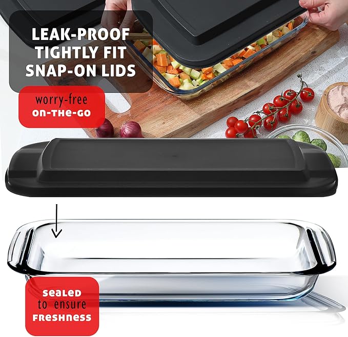 Nestl 16 pc Glass Baking Dishes - Image 7