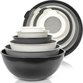 WHYSKO Mixing Bowl Set, 12 Piece Colorful Plastic Mixing Bowls by WHYSKO