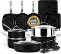 Granitestone Ceraluxe 20 Pc Ceramic Cookware Set Nonstick, Complete Pots and by Granitestone+